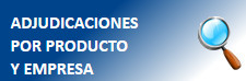 Adjudicaciones por producto y empresa